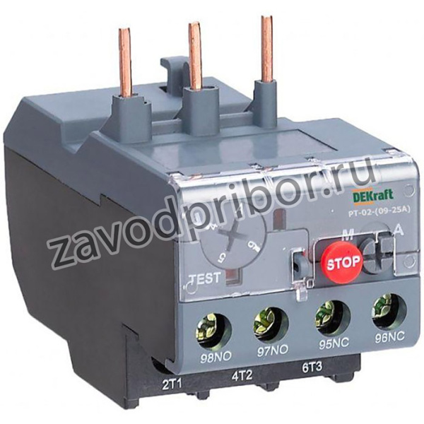 Реле тепловое 9.0А-13.0А для контакторов 09-25А DEKraft 23166DEK