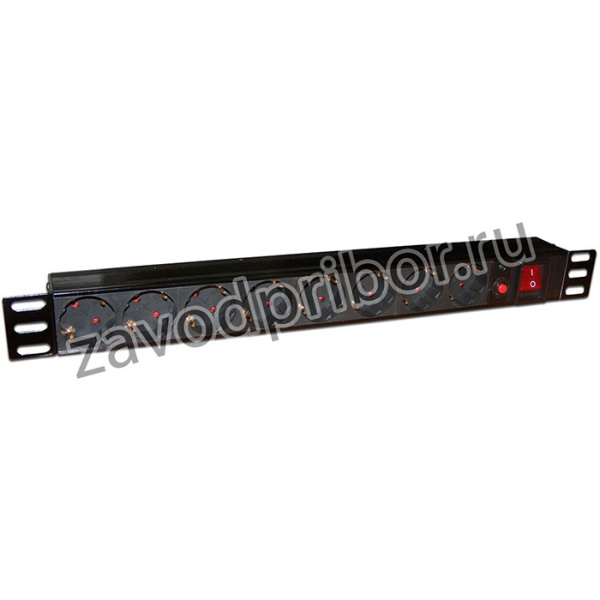Блок распределения питания Lanmaster TWT-PDU19-10A8P гор.размещ. 8xSchuko базовые 10A