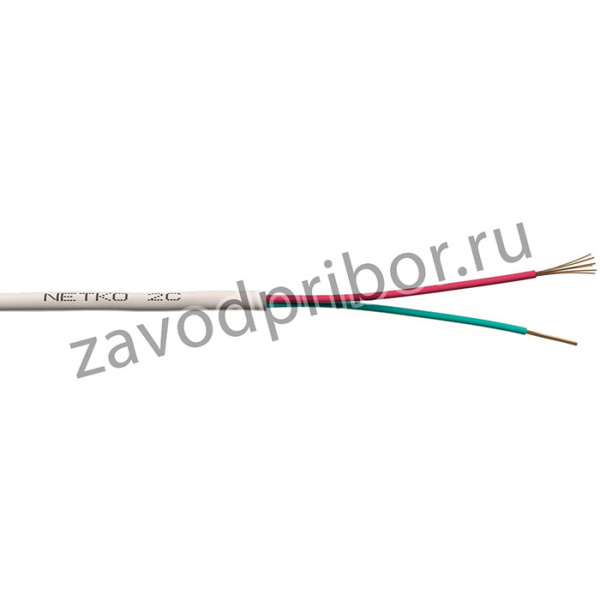 Кабель Телефонный 2с, (CCS, 2*7*0,10), Netko, 100м, круглый, белый EOL