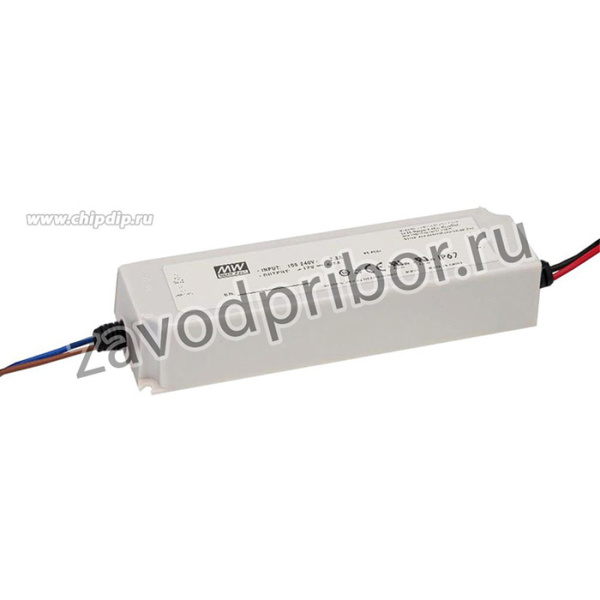 LPV-100-15, AC-DC, 100.5Вт, IP67, вход 90:264В AC, 47:63Гц /120:370В DC выход 15В/6.7A, изоляция 3000В AC, в кожухе 190х52х37мм, -25:+70°С