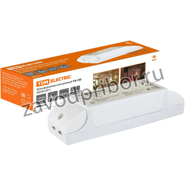 Трансформатор электронный диммируемый ТЭ-150 220В/12В 50-150Вт TDM