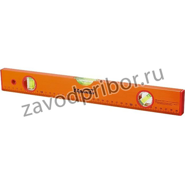 330325, Уровень алюминиевый, 1200 мм, 3 глазка, желтый, линейка// Sparta