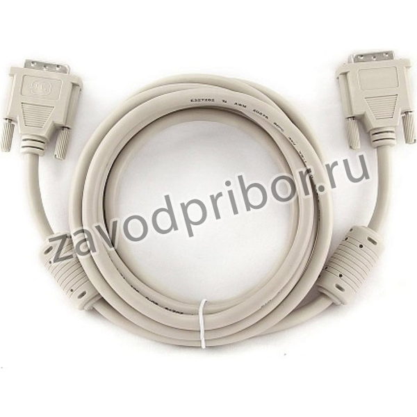 Кабель DVI-D Cablexpert, dual link, 3.0м, экранированный, 2 ферритовых кольца, пакет, CC-DVI2-10