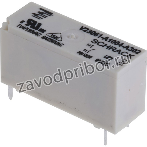 V23061-A1004-A302, Реле электромагнитное, SPST-NO, Uобмотки 9ВDC, 8A/240ВAC, 8A/30ВDC, монтаж THT