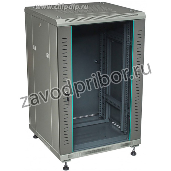 Шкаф 19" напольный 18U серый C186080GWTWOF