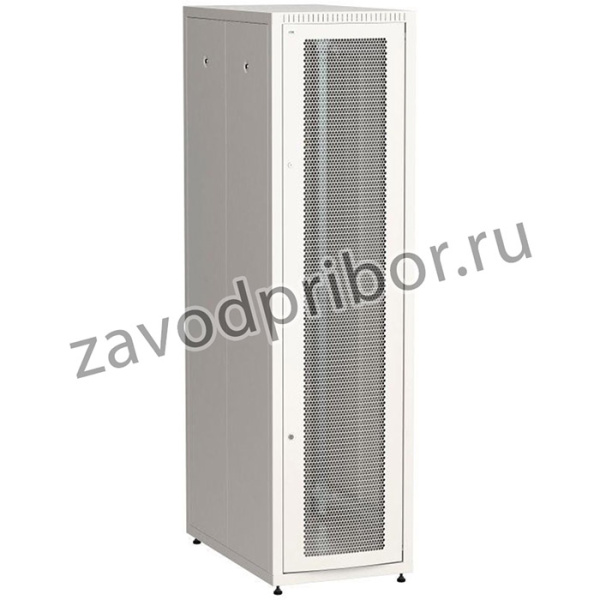 Шкаф сетевой LINEA E 42U 600х1000мм двери 2шт перф. и метал. сер. ITK LE35-42U61-PM