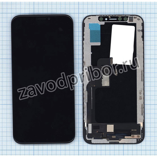 Дисплей (экран) в сборе с тачскрином для iPhone XS (TFT) черный