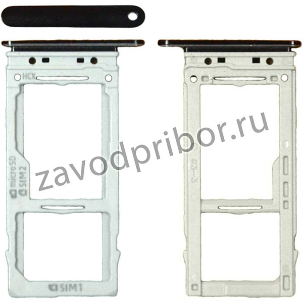 Держатель (лоток) SIM карты для Samsung Galaxy Note 9 N960F черный