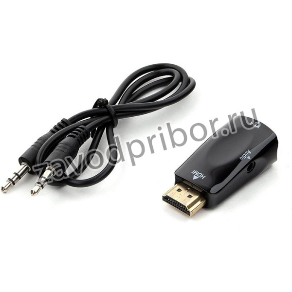 Gembird Переходник HDMI-VGA Cablexpert, 19M/15F (A-HDMI-VGA-02)