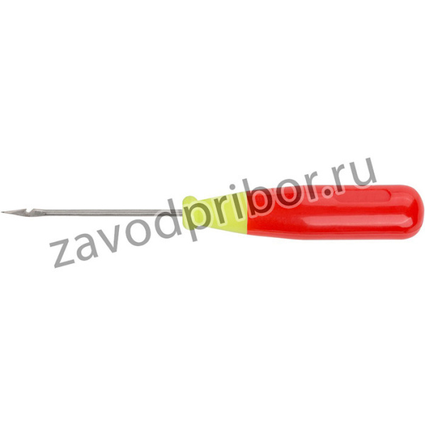 67414, Шило шорное (сапожное) с крючком, пластиковая ручка 48/122 мм