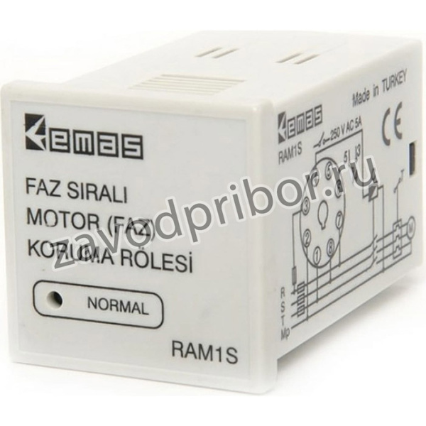 Реле защиты двигателя 3х380В от обрыва и перекоса фаз RAM1S