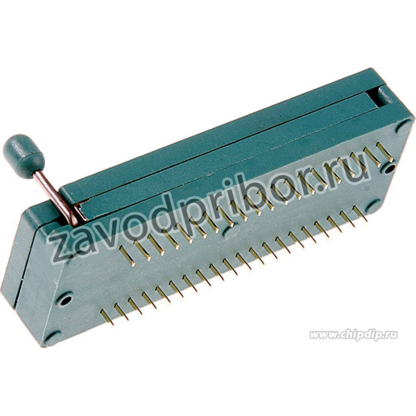 DS-1043-40, DIP панель 40-контактная с нулевым усилием 0.3"-0.6"