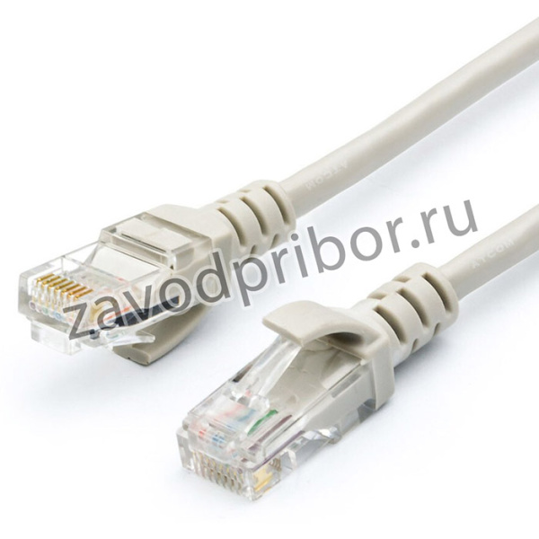 ATcom GL3962, Патч-корд UTP, 1 m, литой, RJ45, Cat.5e, серый