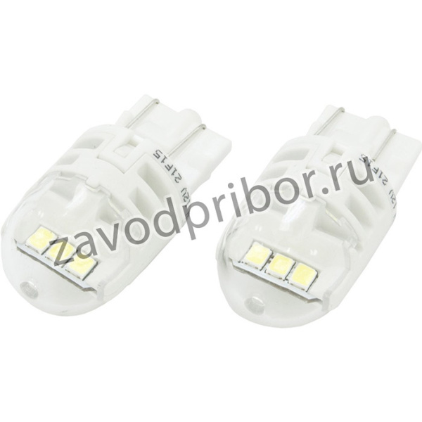 11066CU60X2, Лампа сигнальная W21/5W LED white 11066 CU60 12V X2 (к-т)