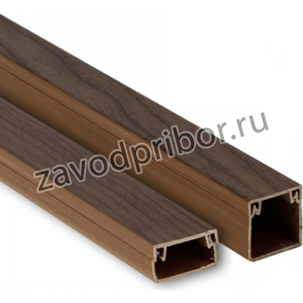 Кабельный канал 25x16 (20шт. по 2м) темное дерево kk-25-16d