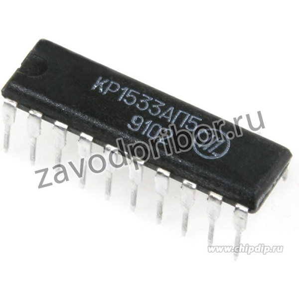 ЭКР1533АП5, 8-разрядный двунаправленный драйвер с 3 состояниями [2140.20-В] (=SN74ALS244)