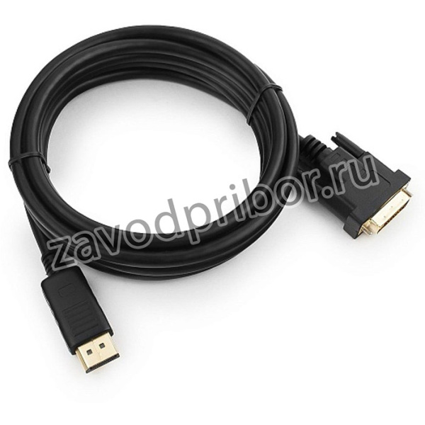 Кабель DisplayPort->DVI CC-DPM-DVIM-3M 3м 20M/25M черный экран пакет