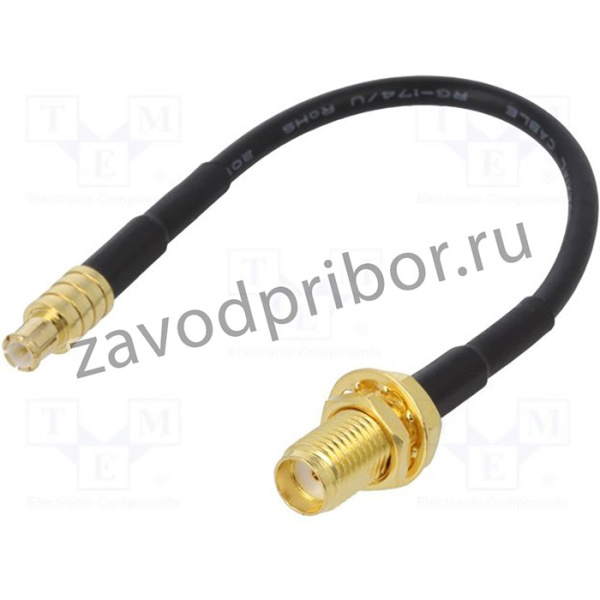 AD.ANT.014, Кабель, MCX "папа", SMA "мама", прямой, 100мм