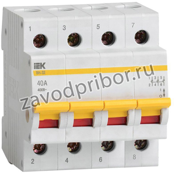 Выключатель нагрузки ВН-32 40А/4П IEK MNV10-4-040