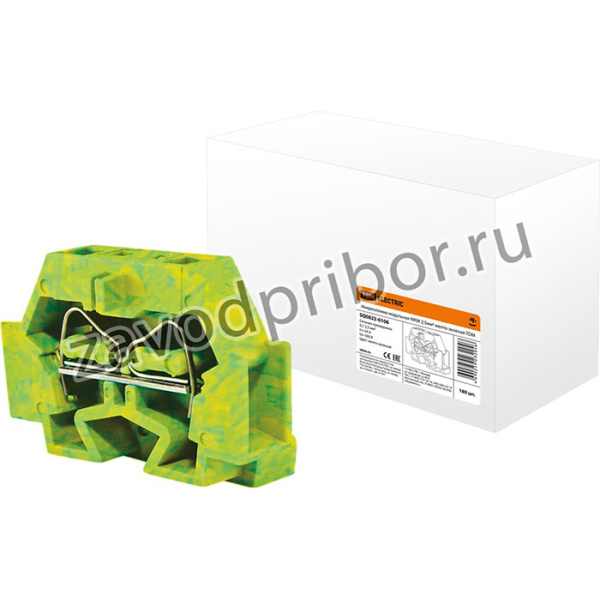 Микроклемма модульная МКМ 2,5мм2 желто-зеленая TDM