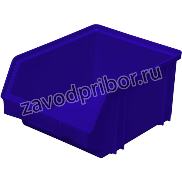Ящик п/э 290x230x150 синий 01686