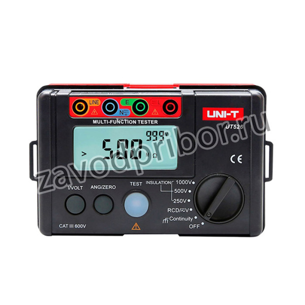 UNI-T UT526 — тестер УЗО, измеритель заземления и сопротивления изоляции, цифровой