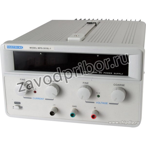 MPS-3010L-1, Источник питания, 0-30V-10A, 2*3*LED