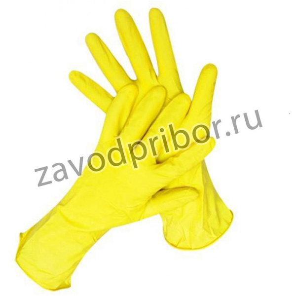 Ultima, перчатки хозяйственные латексные с хлопковым напылением, размер 7/S, SP050400УП