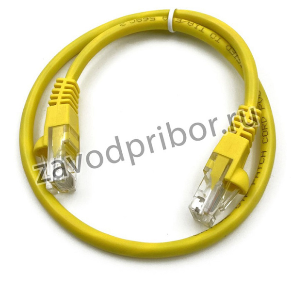 Патч-корд Buro UTP 4 пары cat5E CCA molded 0.5м желтый RJ-45 (m)-RJ-45 (m)