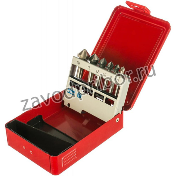 Набор из 6 зенкеров (6,3; 8; 10; 12;16; 20) 741805