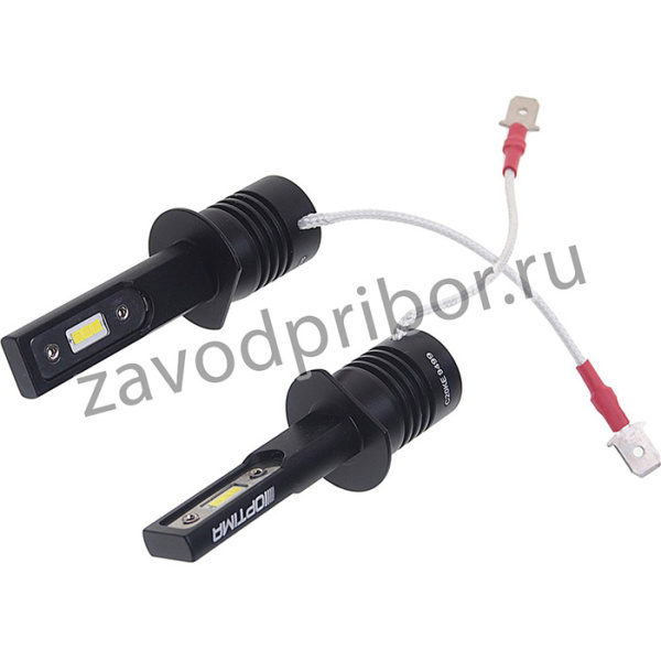 Q-H1, Лампа светодиодная 12/24V H1 P14.5s 5100K (2шт.) OPTIMA