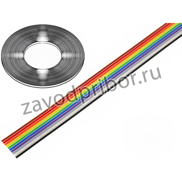 FLCC-10/30, Кабель: плоский, 1,27мм, многопров, Cu, 10x28AWG, неэкранированный