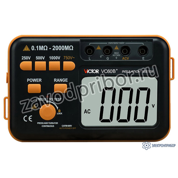 Victor VC60B+ — измеритель сопротивления изоляции