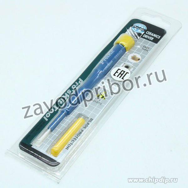 1PK-034NA, (Отвертка ProSkit 1PK-034NA керамическая. 0.4*0.9)