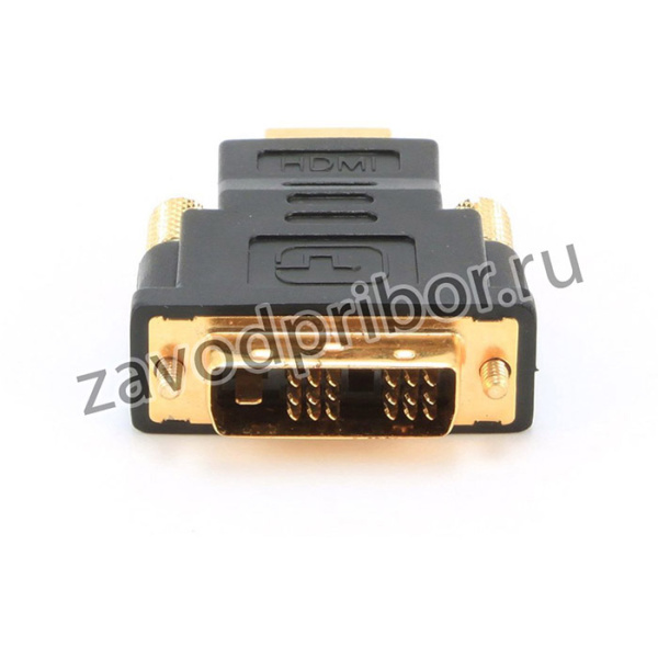 Переходник HDMI-DVI 19M/19M золотые разъемы пакет A-HDMI-DVI-1