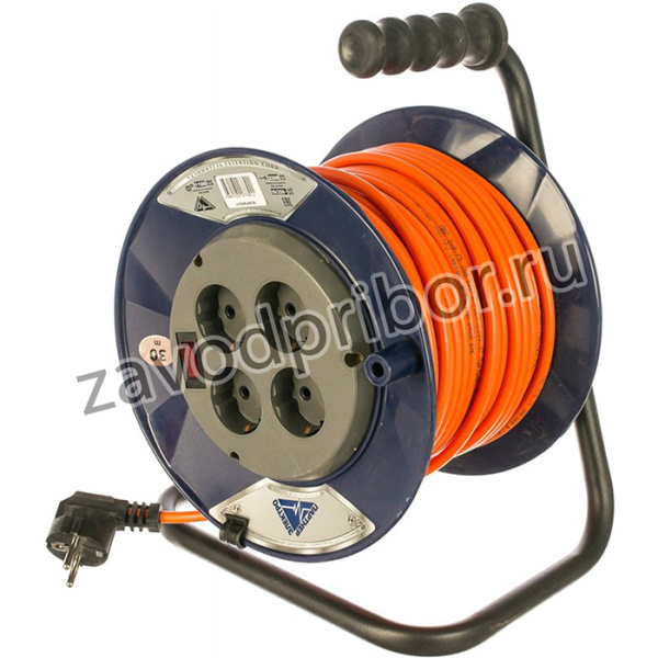 Удлинитель PowerLine 4 гн. с/з с выкл. ПВС 3х0,75 ГОСТ 6A 30м UK204B-430DB