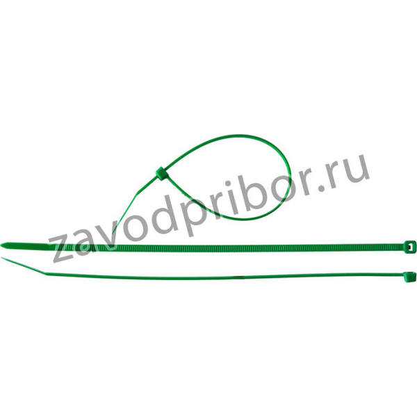 Кабельные стяжки зеленые КС-З1, 2.5 x 150 мм, 100 шт, нейлоновые, ЗУБР Профессионал