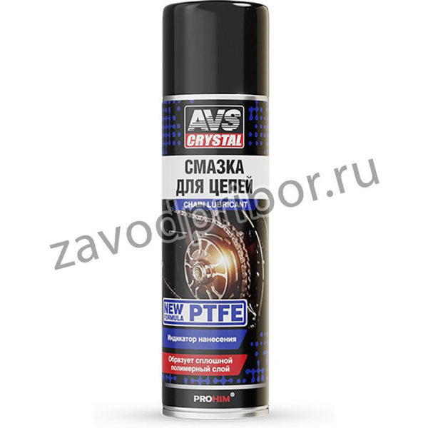 A07078S, Смазка для цепей AVS PTFE аэрозоль 335 мл AVK-180