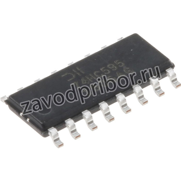 74HC595S16-13, IC: цифровая; Ch: 8; CMOS; SMD; SO16; 2?6ВDC; HC; -40?150°C