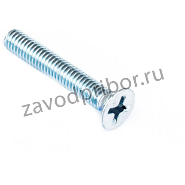 Винт пот. DIN 965 М5x40 белый цинк 60 шт 106271