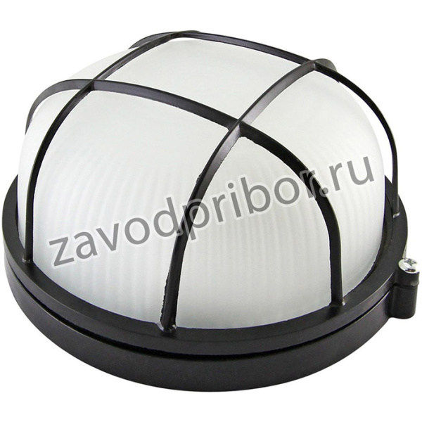 Светильник НПБ1302 черный/круг с реш. 60Вт IP54 TDM