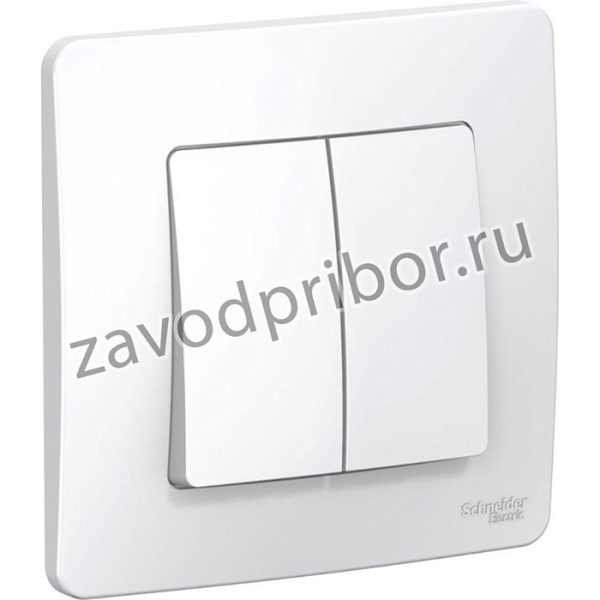 Переключатель проходной 2-кл. СП Blanca 10А IP20 (сх. 6+6) 250В бел. SE BLNVS106601