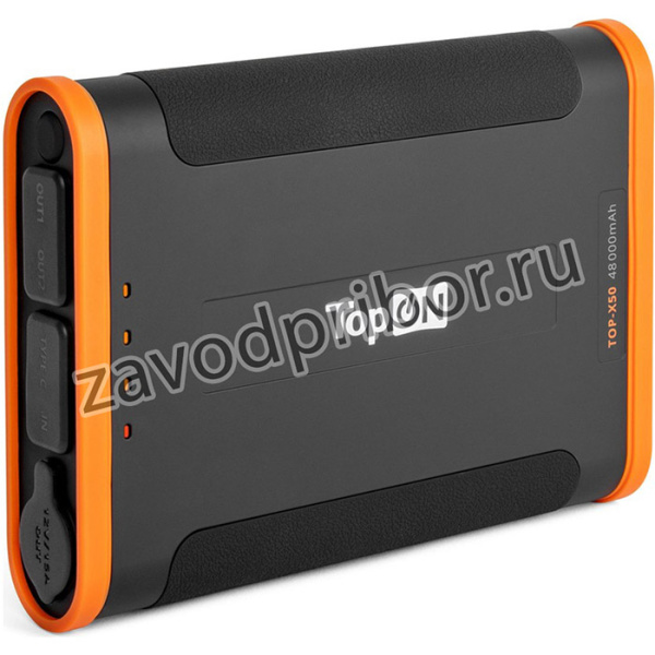 Внешний аккумулятор 48000mAh Type-C PD 60W, USB1 QC3.0, USB2 12W, TOP-X50
