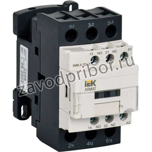 Контактор КМИ-А-22512 LC1D 25А кат. 48В AC 1НО+1НЗ AC-3 IEK AR-ACC-21-025-048-11