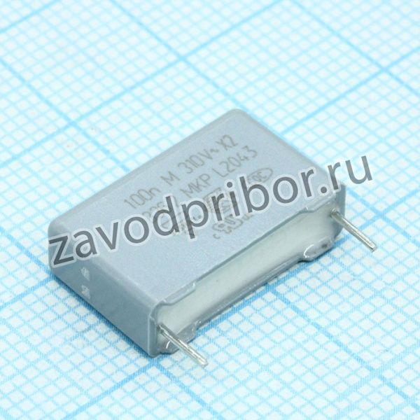 BFC233620104, (фильтр X2 0.10uF 20% 310Vac p:15mm), Пленочный конденсатор X2 0,1мкФ 630VDC/310VAC +20% 17,5х5х11мм 110°C