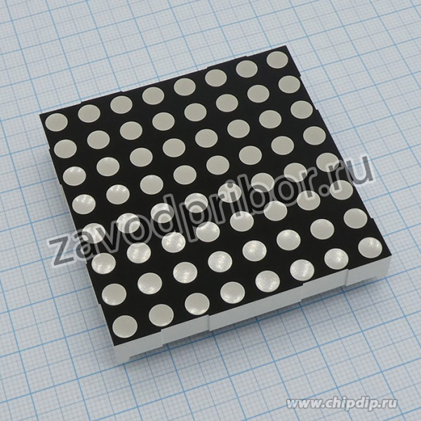 FYM-23881BUG-11, матрица 8x8 60.2mm OA Зелёный 30-80mcd