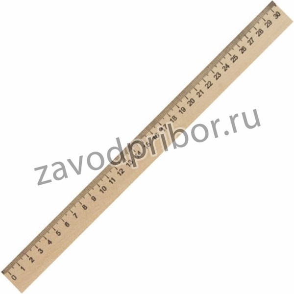 Линейка деревянная 30 см, , 210669