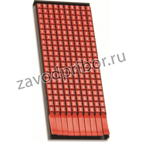 Маркер для кабеля сечением 0,5-1,5мм символ B 8221, 200шт MKCBS1