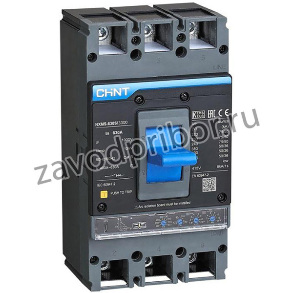 Выключатель автоматический 3п 1000А 70кА NXMS-1000H с электрон. расцеп. (R) CHINT 845708