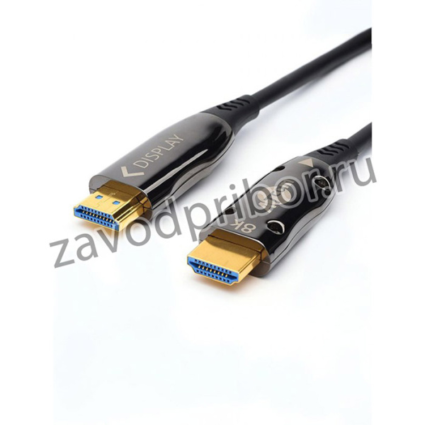 AT8876, ATcom HDMI 2.1 (m) - HDMI 2.1 (m) 40 м, Кабель HDMI 40 м (HIGH speed, Metal gold, Optical) 8K VER 2.1